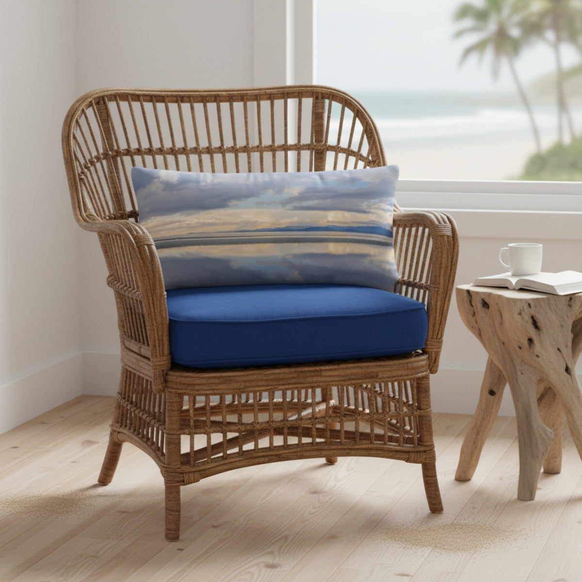 Light Language Parksville Beach 24"x12" Throw Pillow Cover