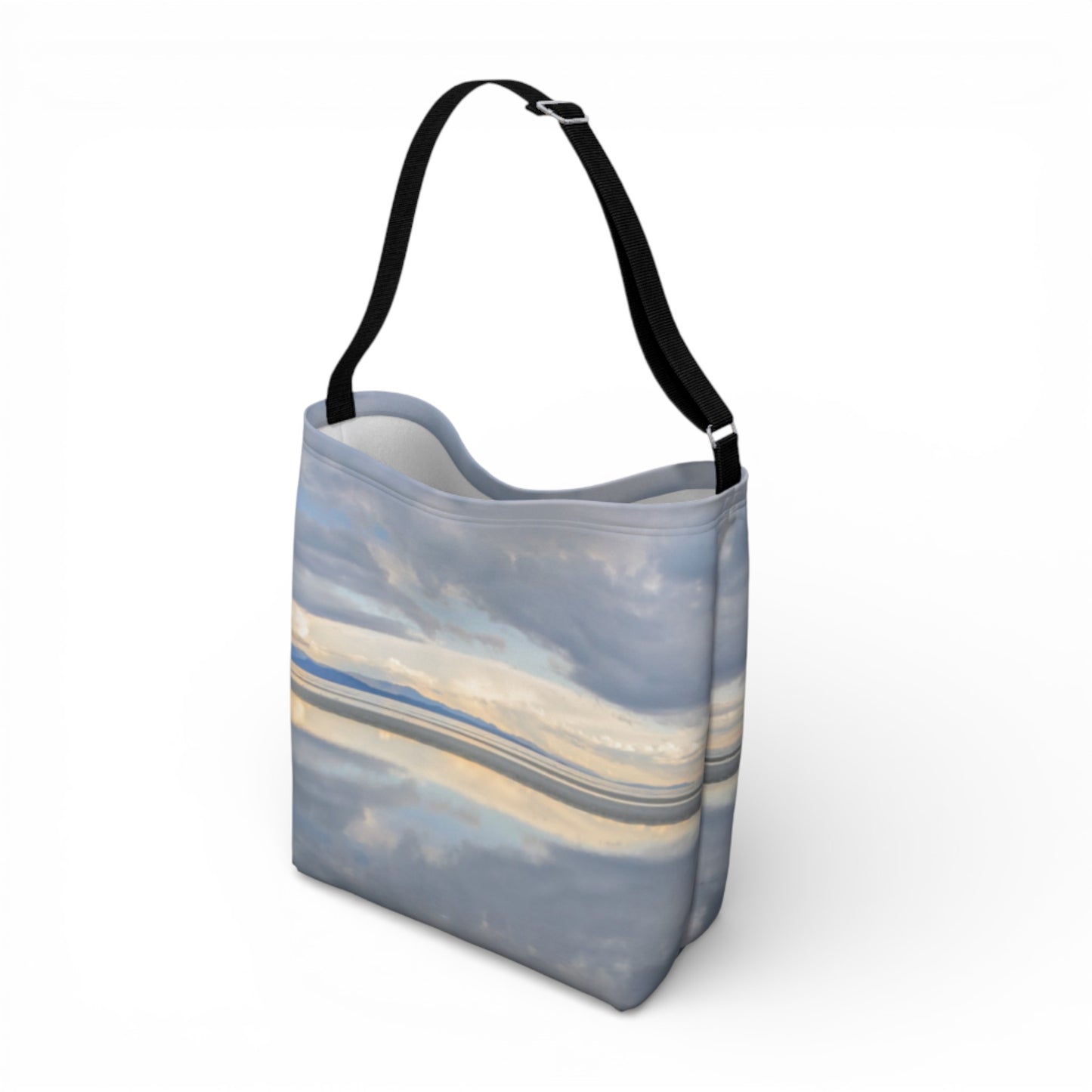 Light Language Parksville Beach Neoprene Day Tote: Enchanting Coastal Landscape Print Bag