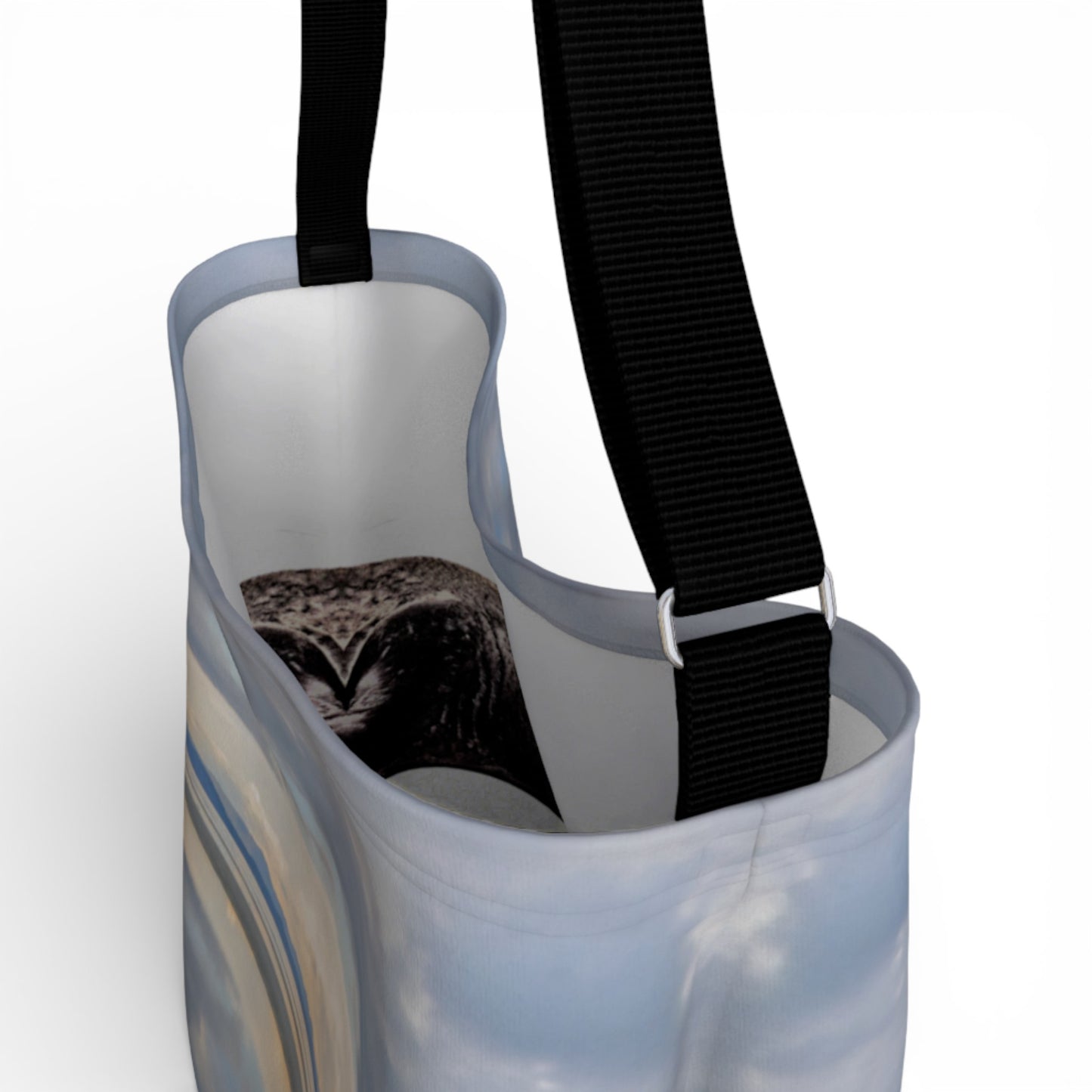 Light Language Parksville Beach Neoprene Day Tote: Enchanting Coastal Landscape Print Bag