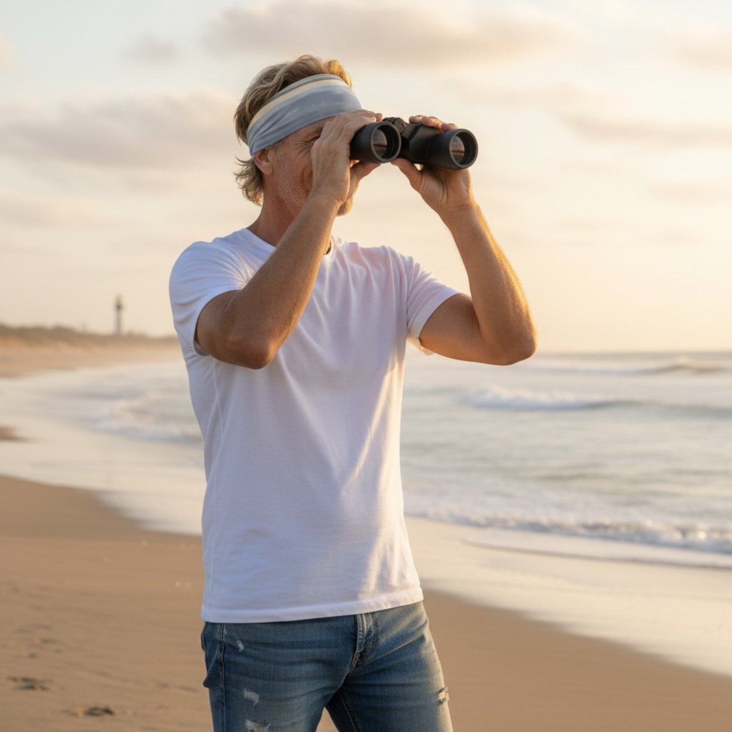 Light Language Parksville Beach Headband Neck Gaiter
