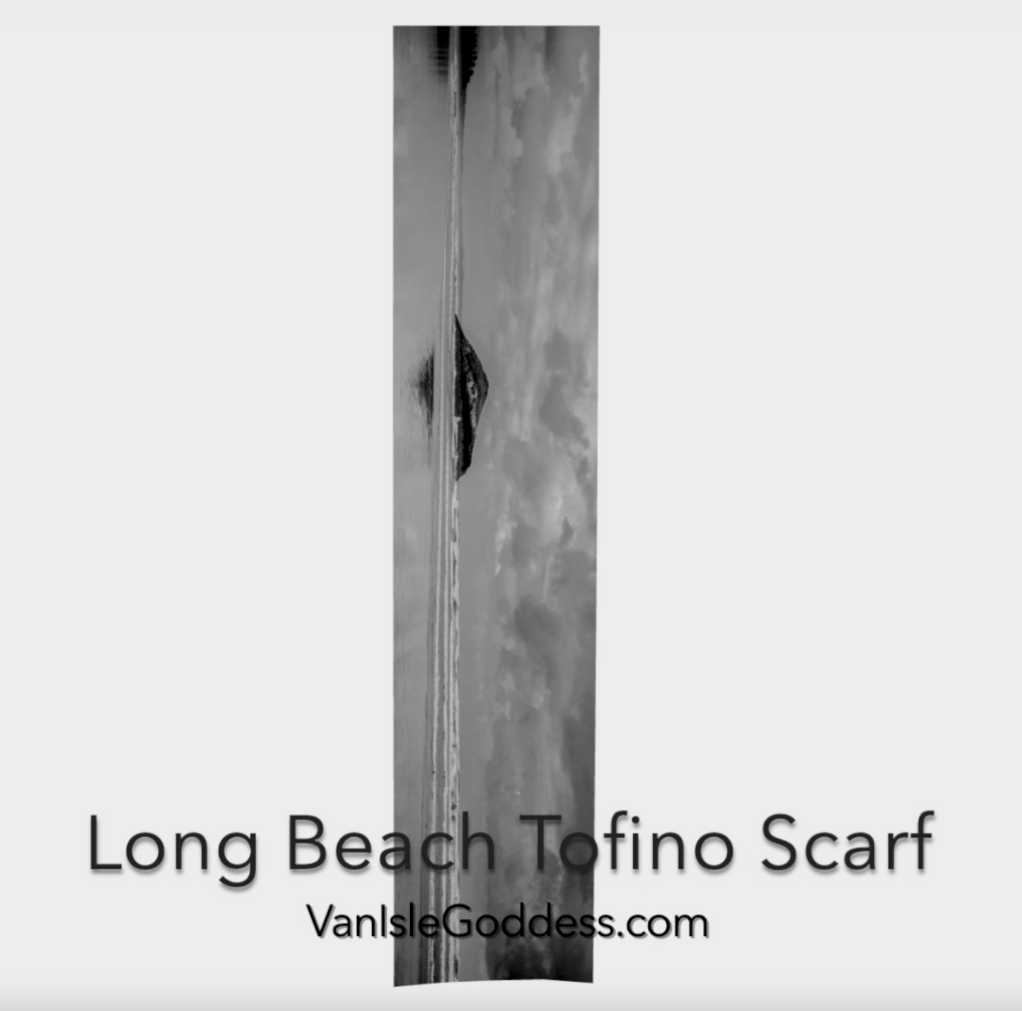 Long Beach long scarf it shown in its full length to show the entire image.