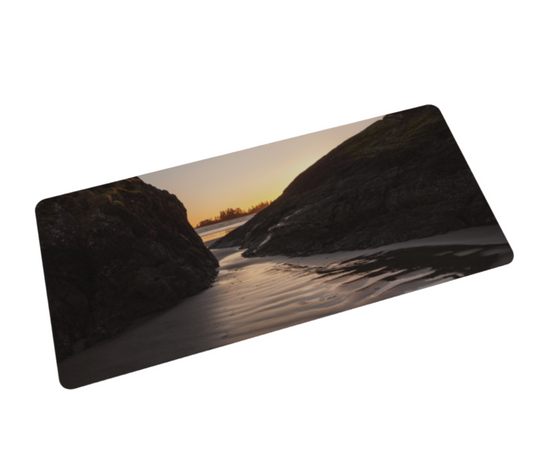 Long Beach Sunset Tofino Large Desk Mat