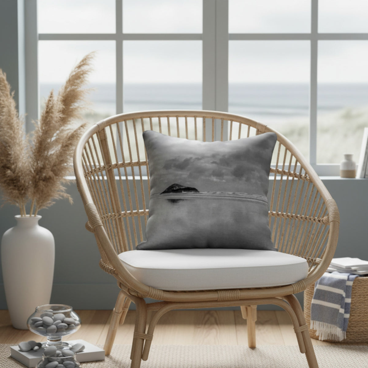 Beach theme pillow