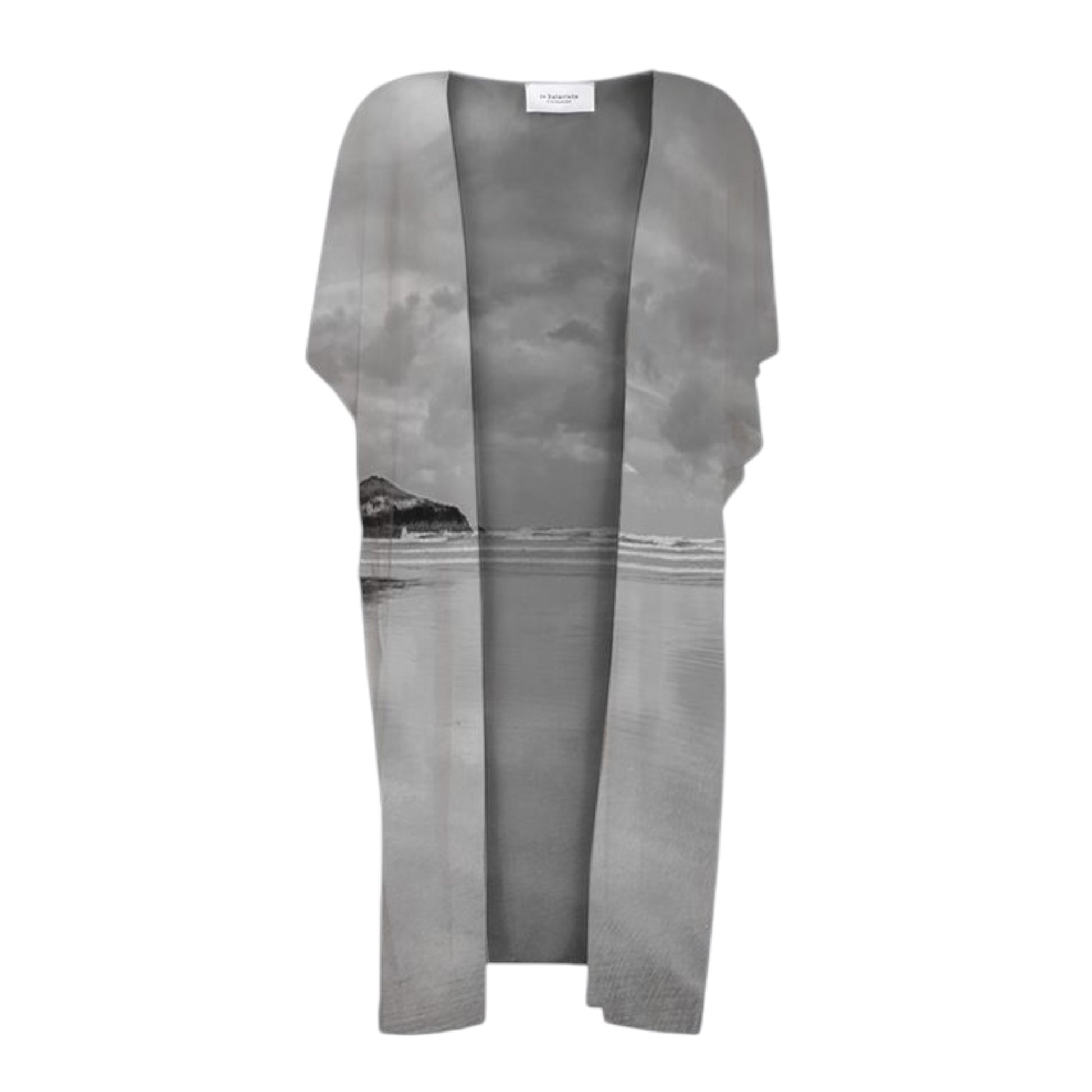 All over print short sleeve kimono wrap.  Image feature's Long Beach in Tofino. 
