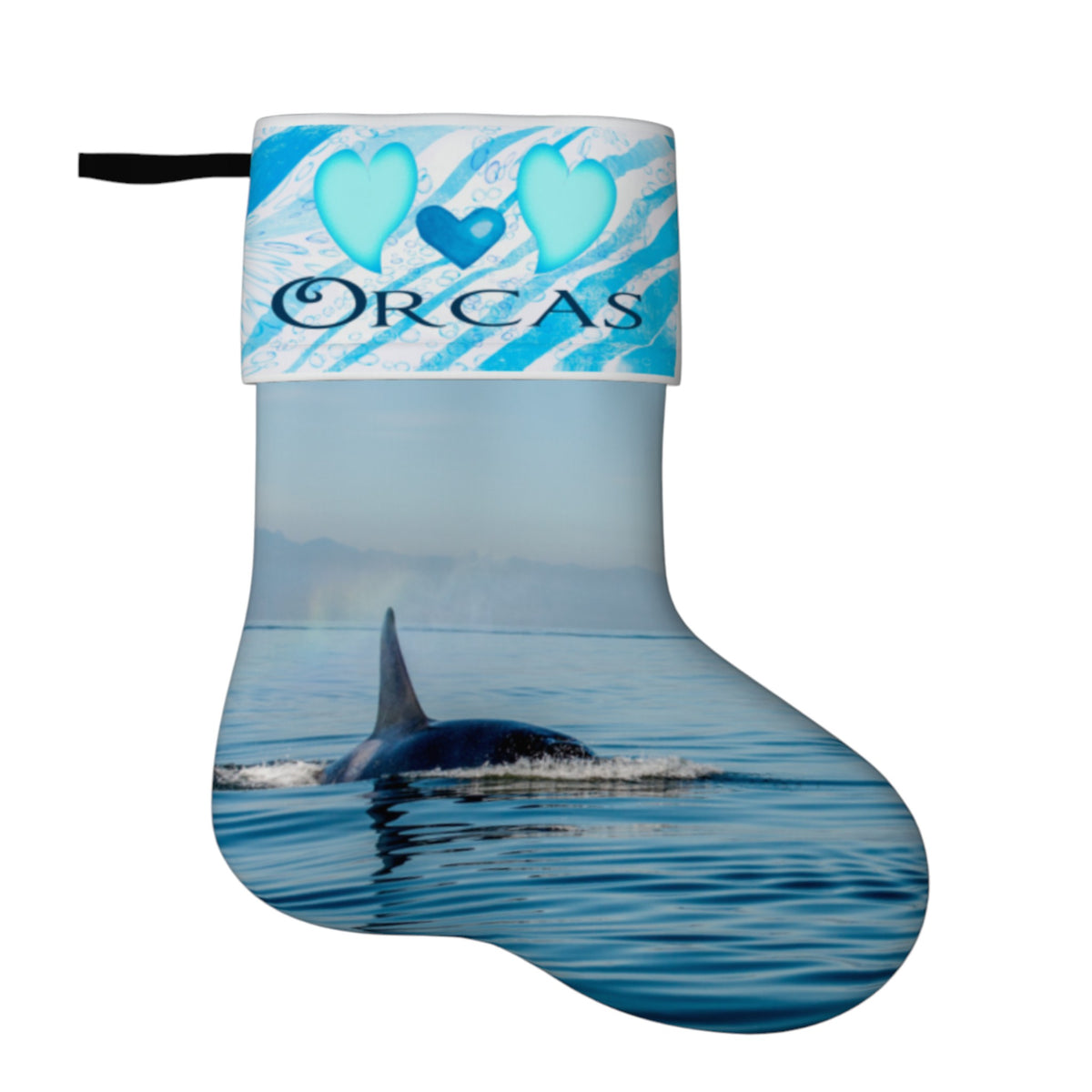 Love Orcas Holiday Stocking