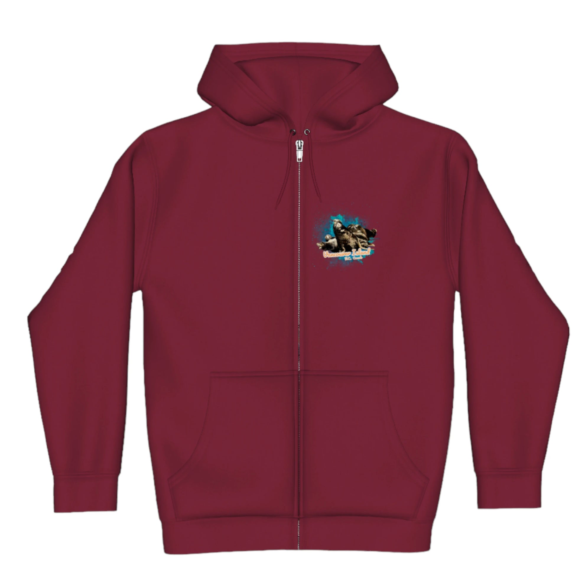 What's Up Sea Lions Vancouver Island BC Canada Premium Zipper Hoodie