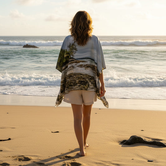 MacKenzie Beach Tofino Draped Kimono