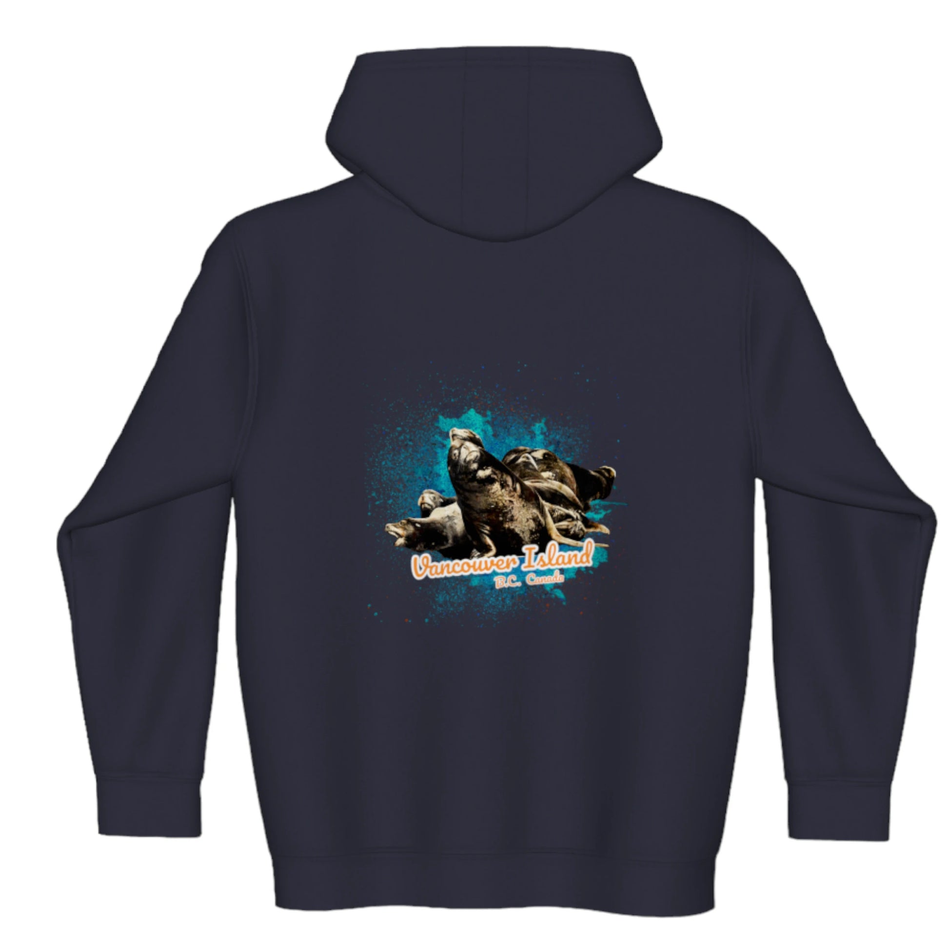 What's Up Sea Lions Vancouver Island BC Canada Premium Zipper Hoodie