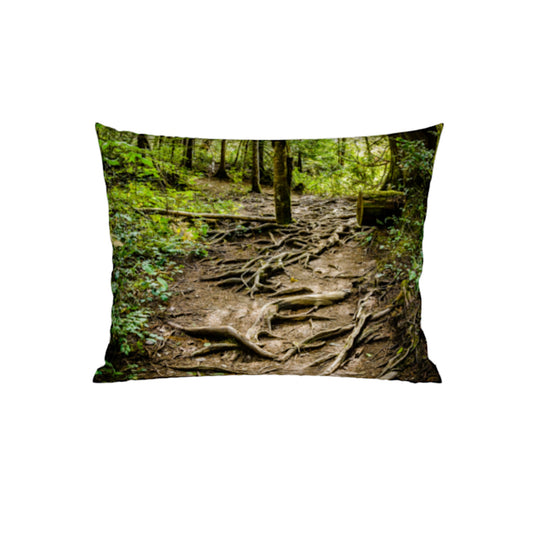 Nymph Falls Trail 26"x20" Throw Pillow Cover