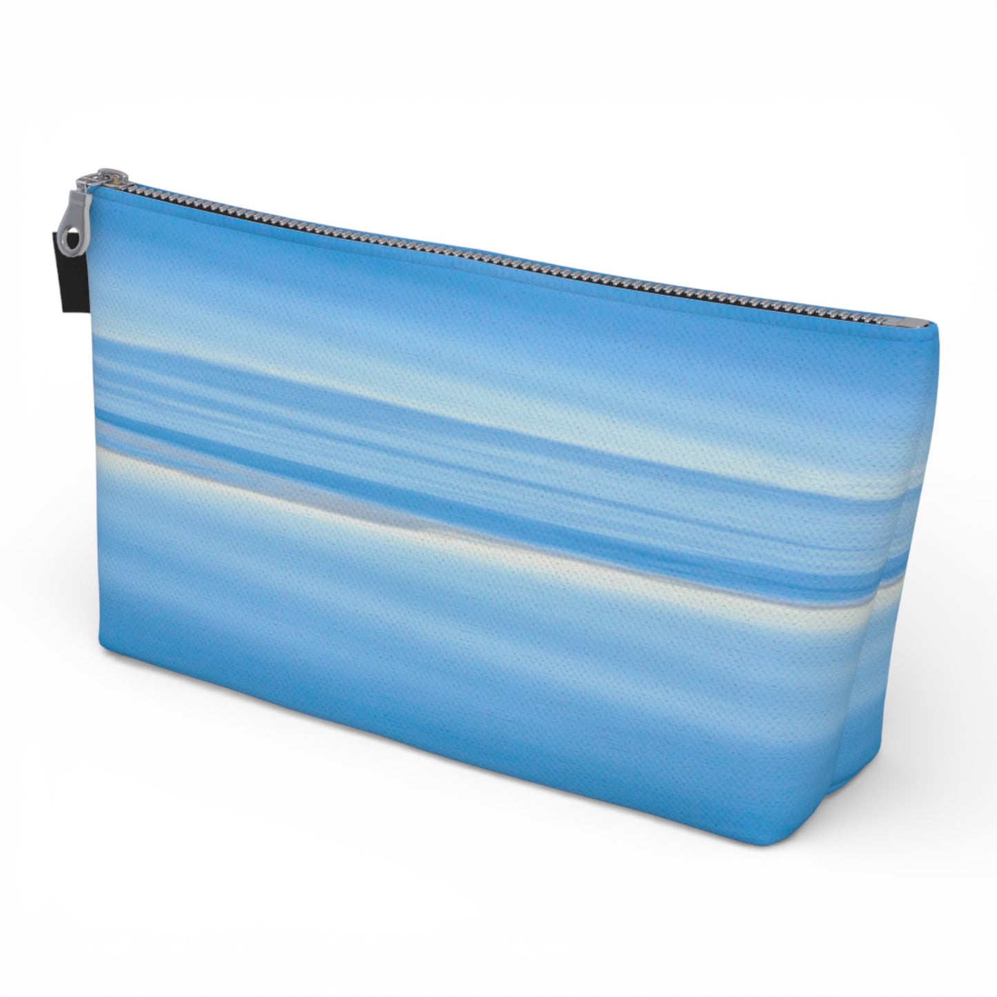 Ocean Blue Horizon Makeup Travel Bag: Serene Coastal-Inspired Cosmetic Case