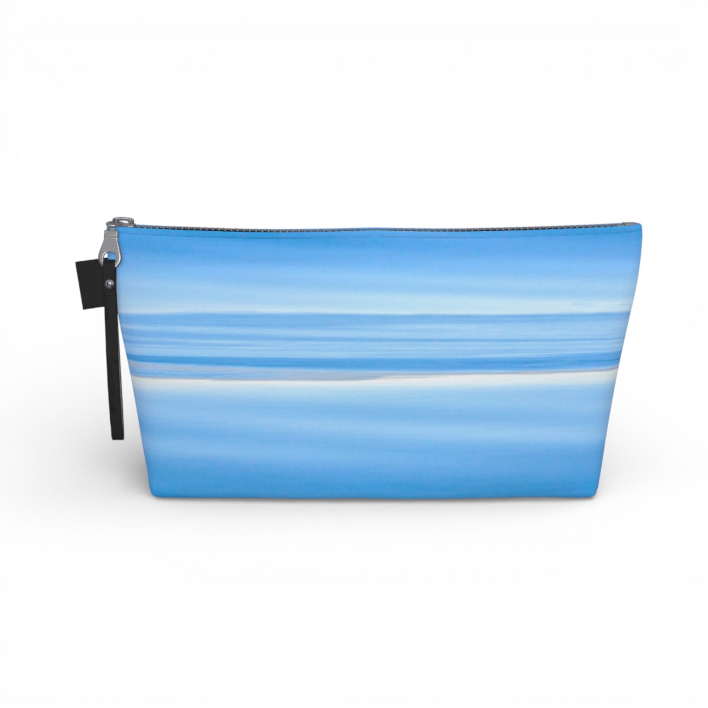 Ocean Blue Horizon Makeup Travel Bag: Serene Coastal-Inspired Cosmetic Case