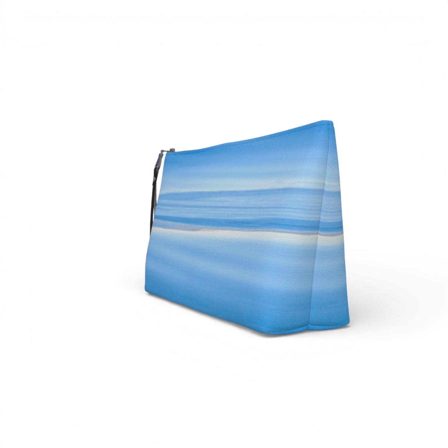 Ocean Blue Horizon Makeup Travel Bag: Serene Coastal-Inspired Cosmetic Case