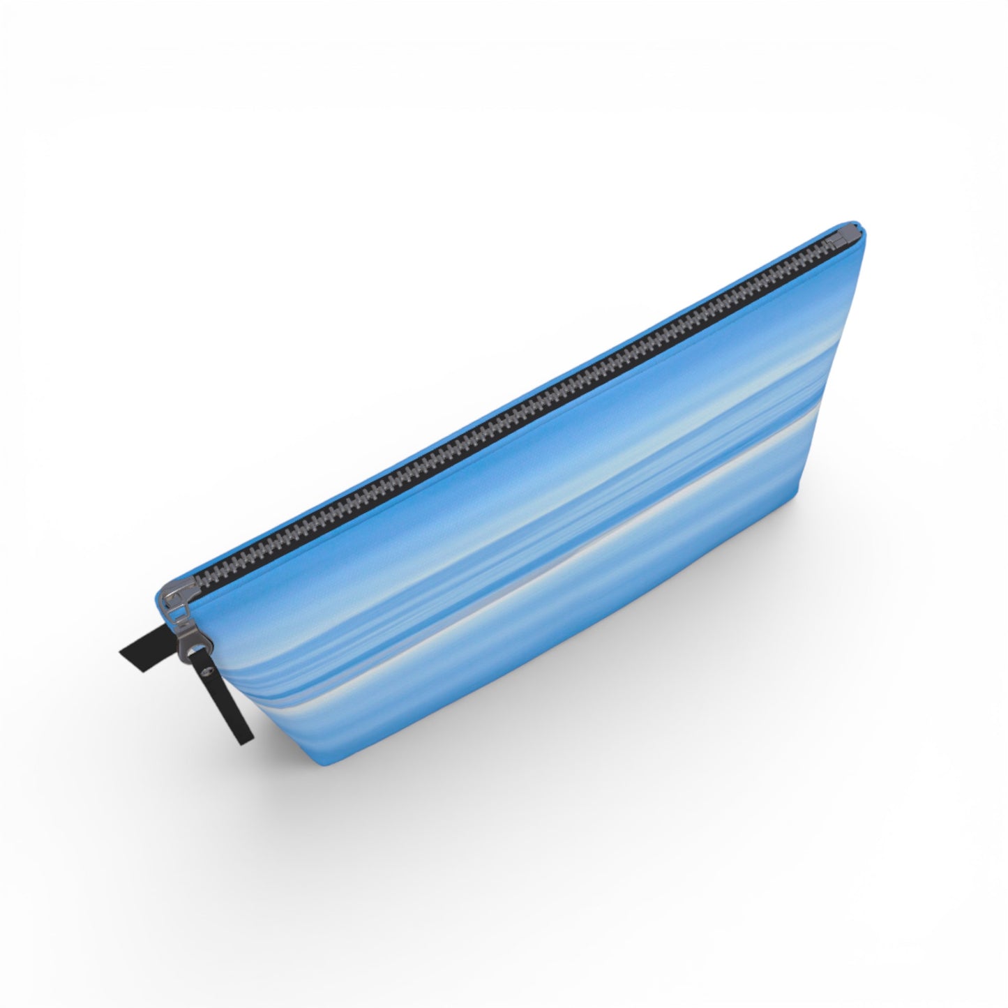 Ocean Blue Horizon Makeup Travel Bag: Serene Coastal-Inspired Cosmetic Case