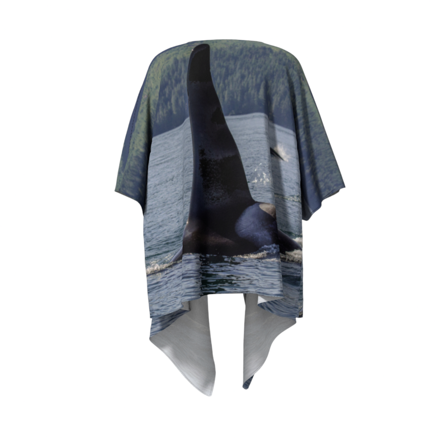 Orca So Close Draped Kimono