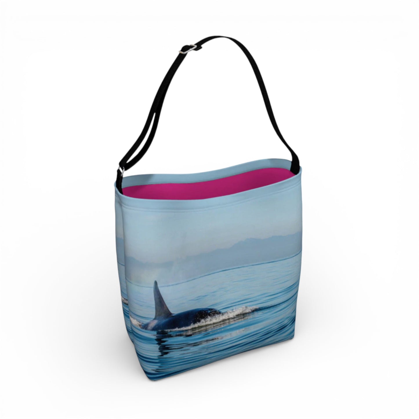 Orca Spray Neoprene Day Tote: Breathtaking Coastal Wildlife Tote Bag