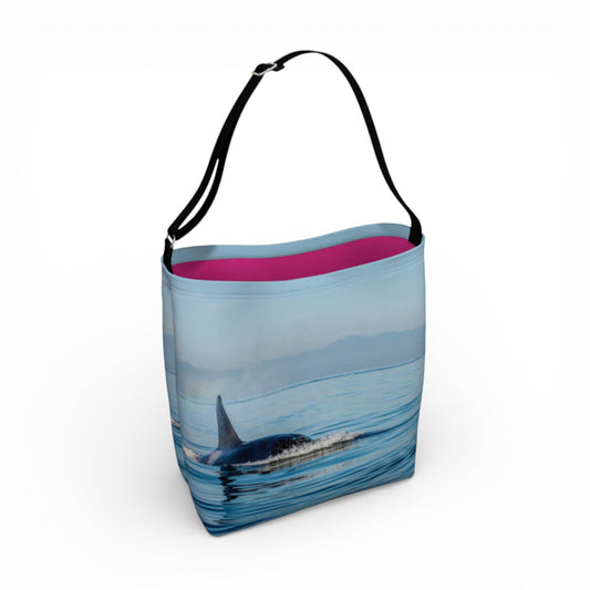 Orca Spray Neoprene Day Tote: Breathtaking Coastal Wildlife Tote Bag
