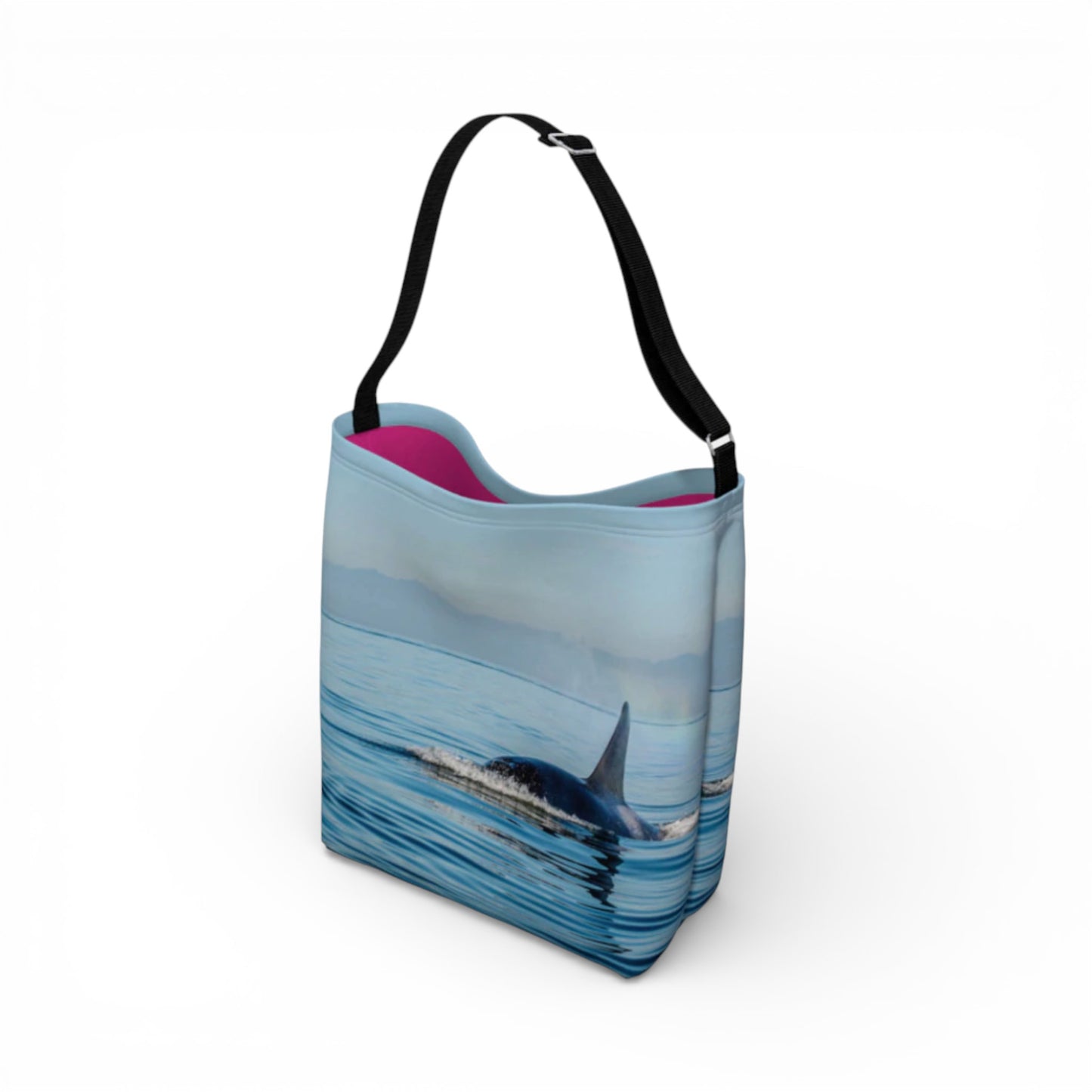 Orca Spray Neoprene Day Tote: Breathtaking Coastal Wildlife Tote Bag