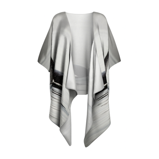 Orca Spray Draped Kimono