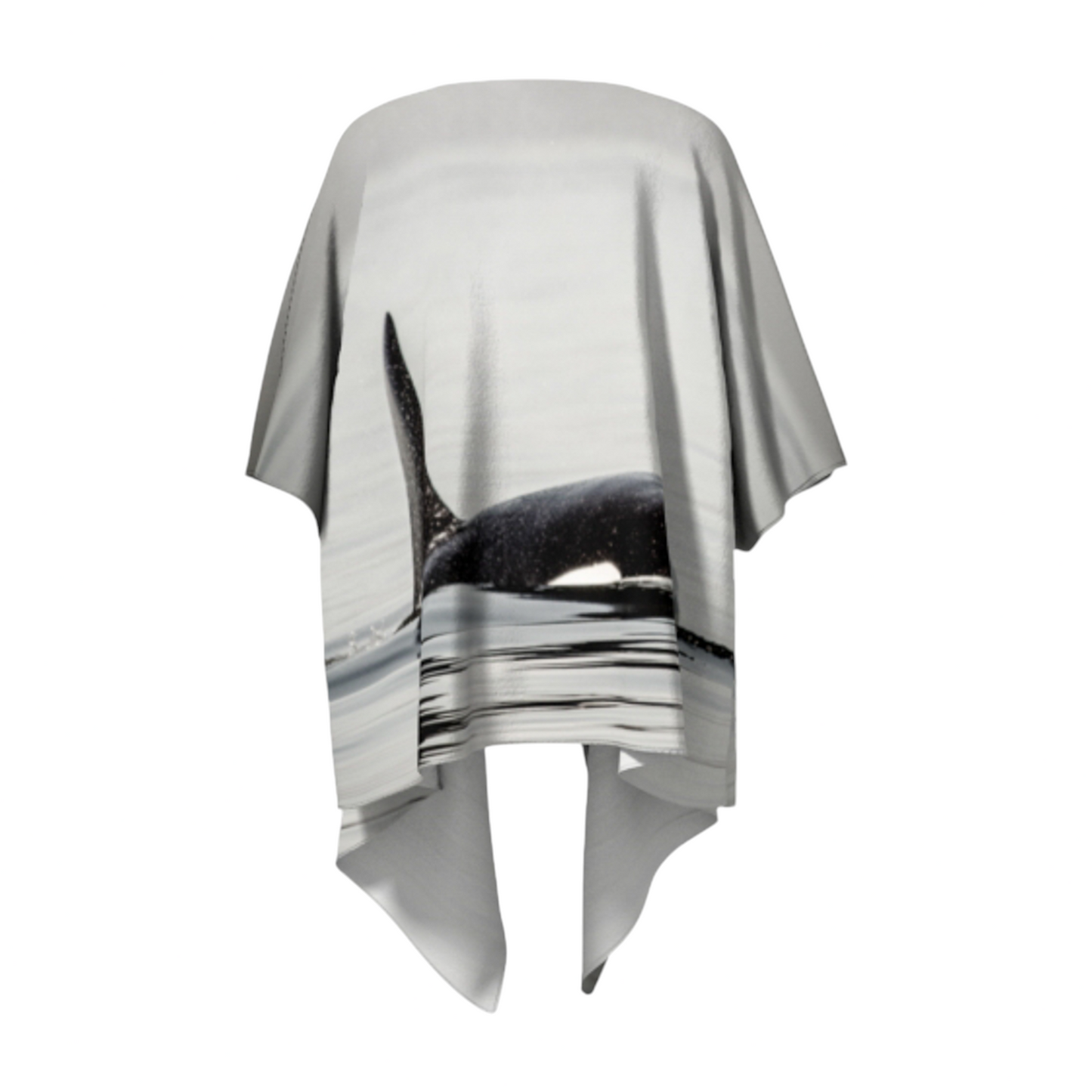 Orca Spray Draped Kimono