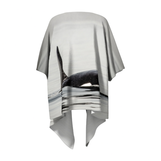 Orca Spray Draped Kimono
