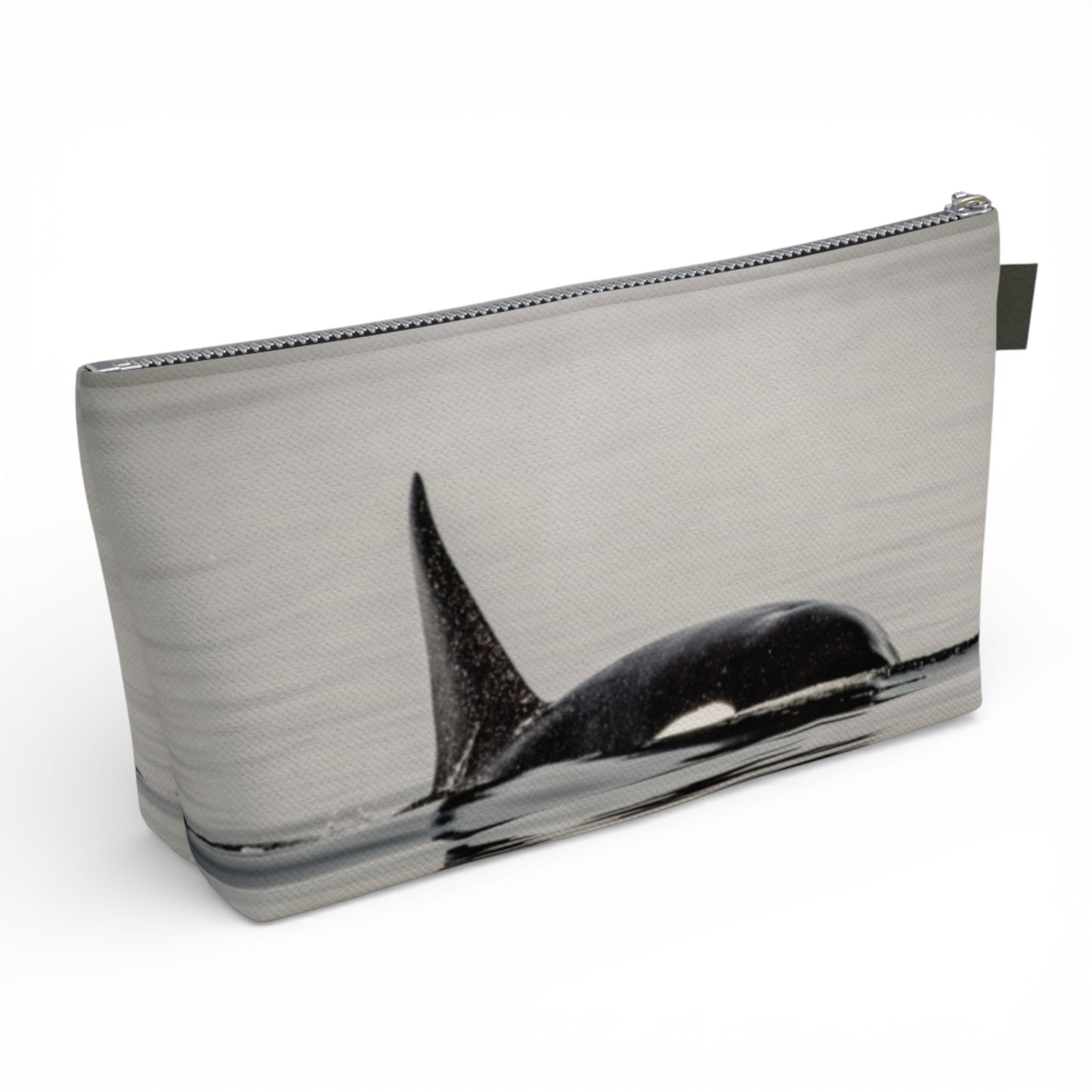 Pouch with a whale design on a white background