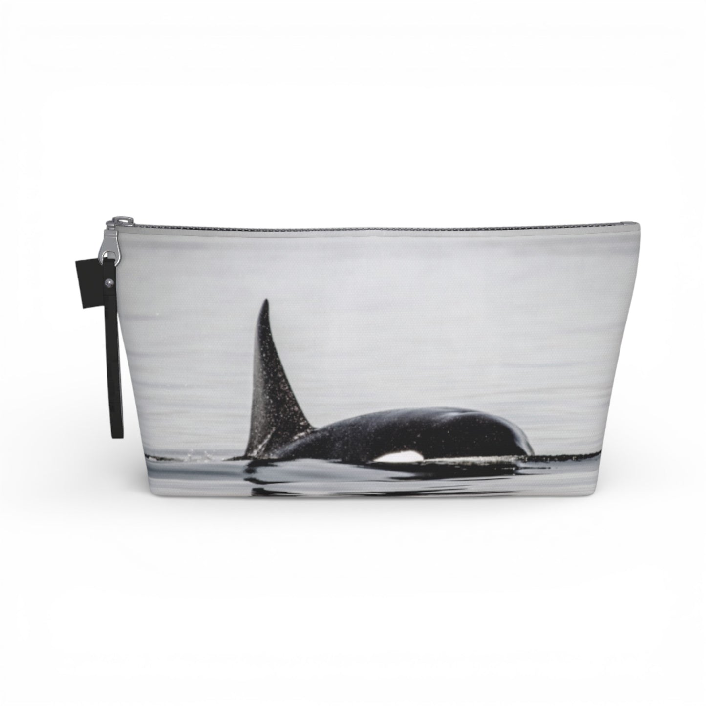 Pouch with a whale design on a white background