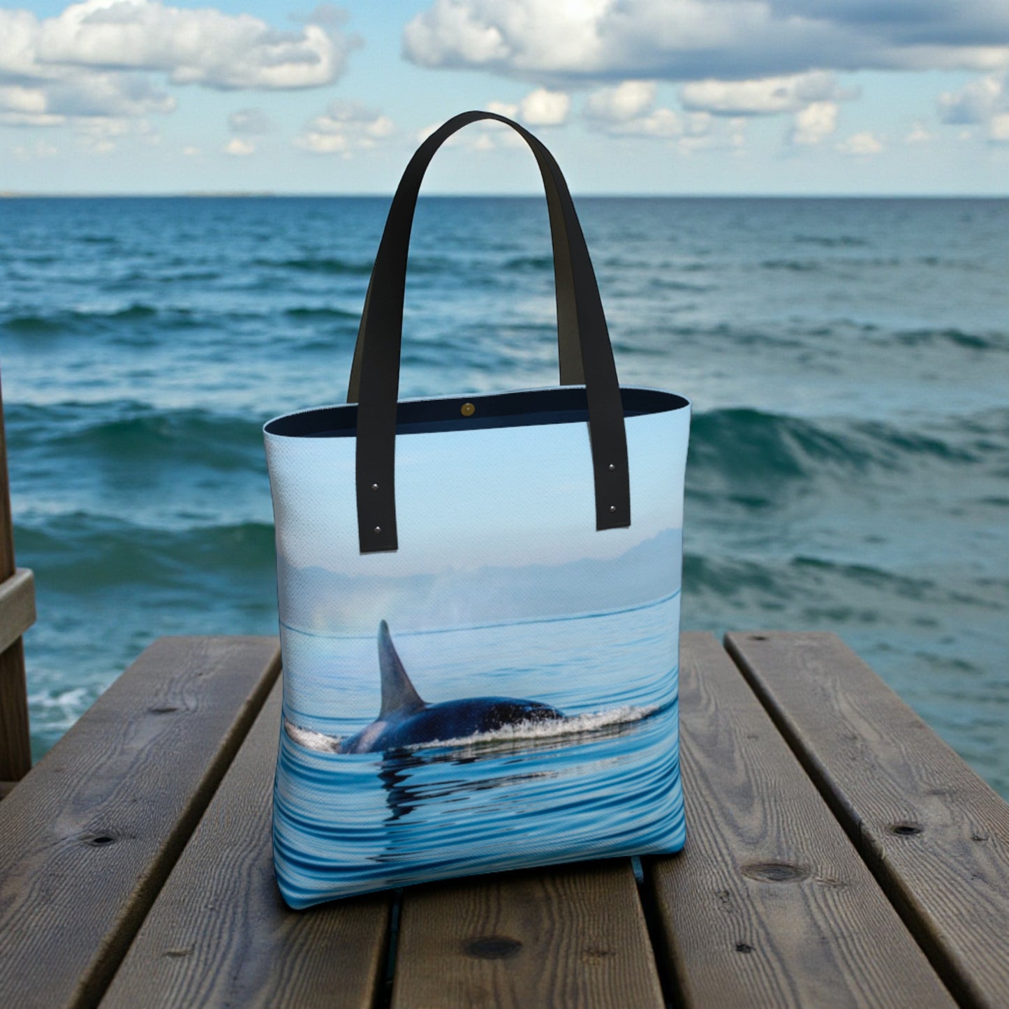 Orca Spray (colour) Urban Tote Bag