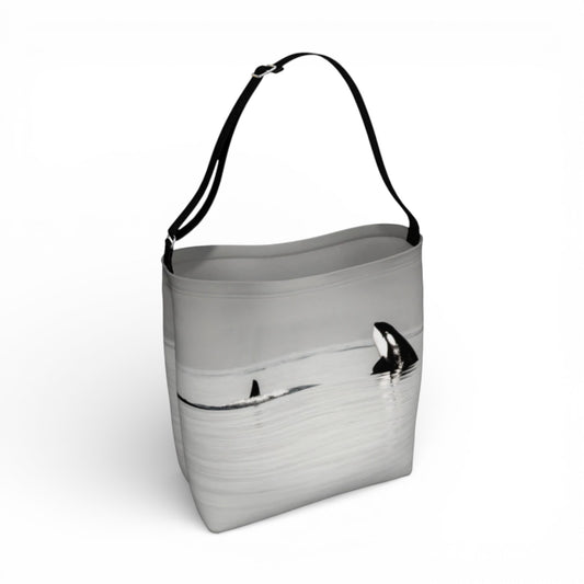 Orca Spy Hop Neoprene Day Tote: Majestic Coastal Wildlife Print Bag
