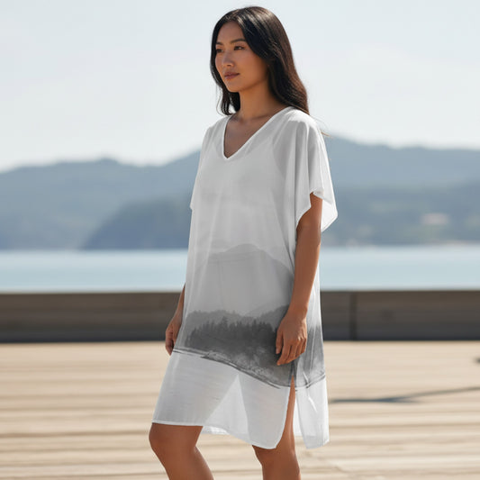 Pacific Mist Quadra Island Above the Knee Beach Dress