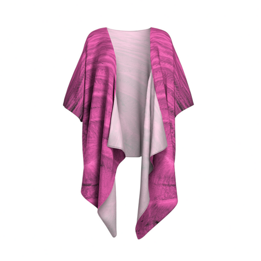 Pink Sand Draped Kimono