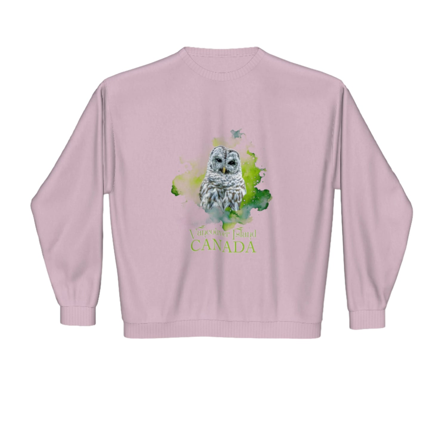 Wise Owl Vancouver Island Canada Premium Crewneck Sweatshirt