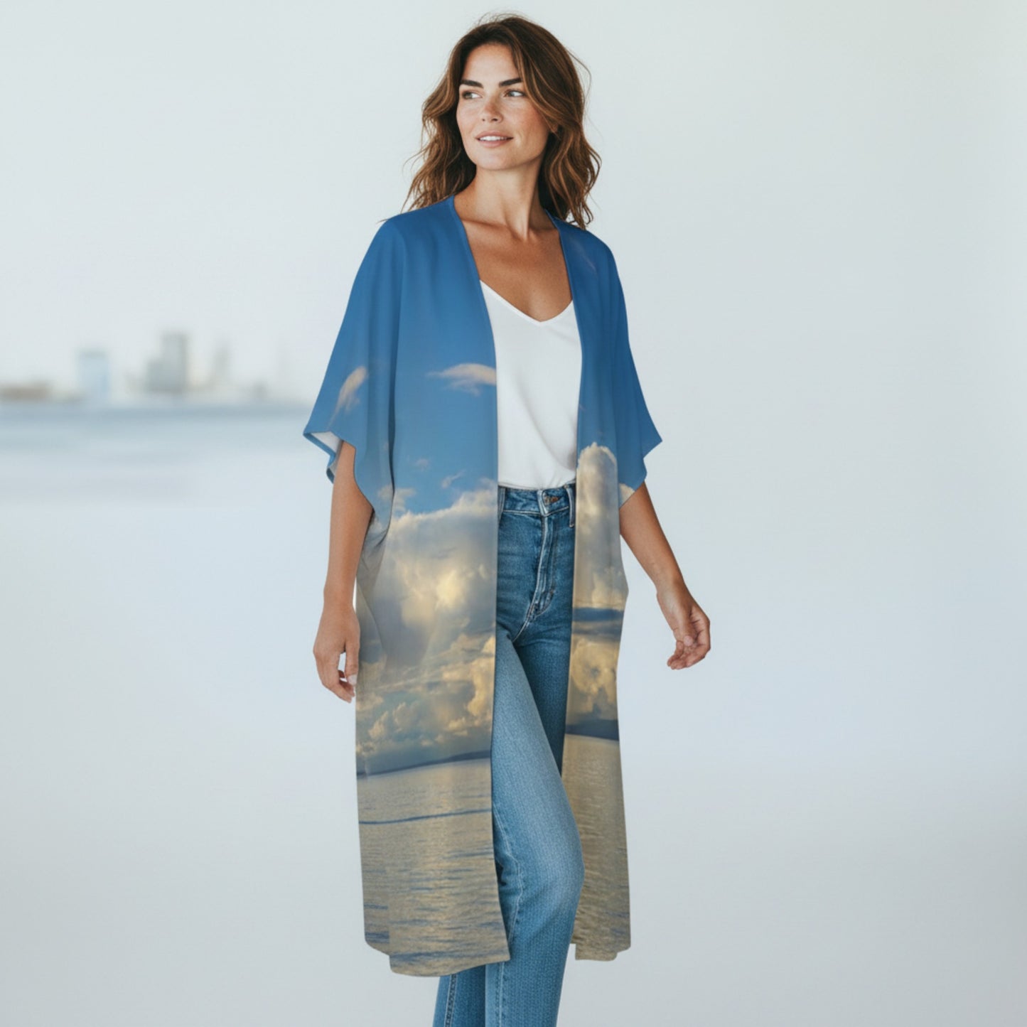 Qualicum Beach Short Sleeve Kimono Wrap