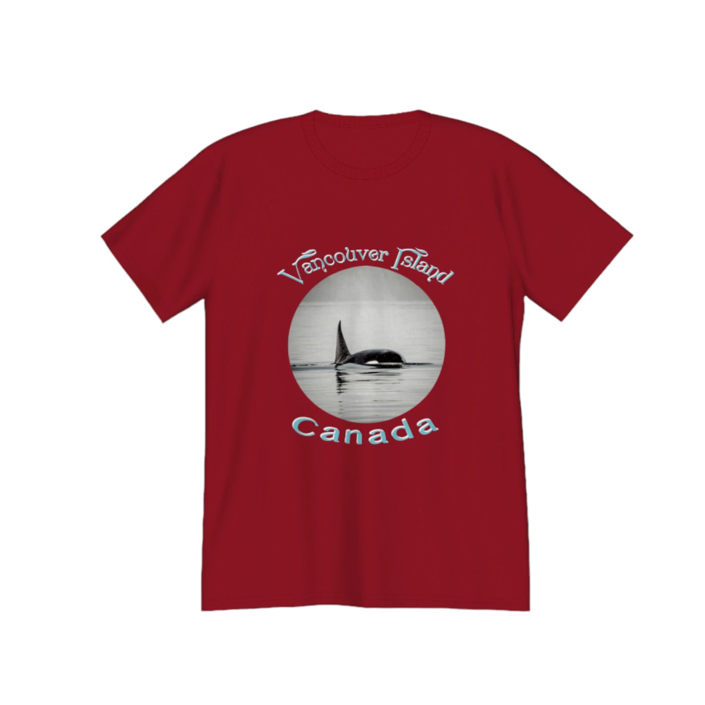 Orca Spray Vancouver Island Canada Premium Unisex T-shirt. Souvenir. by van isle goddess dot com
