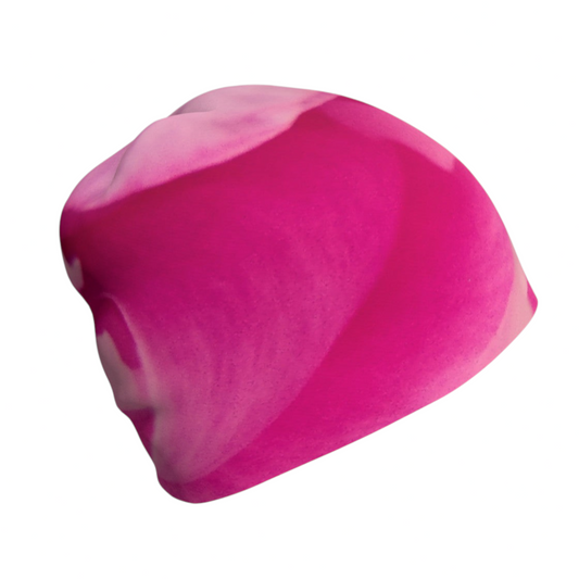 Right side of Rose Petal Kiss Beanie