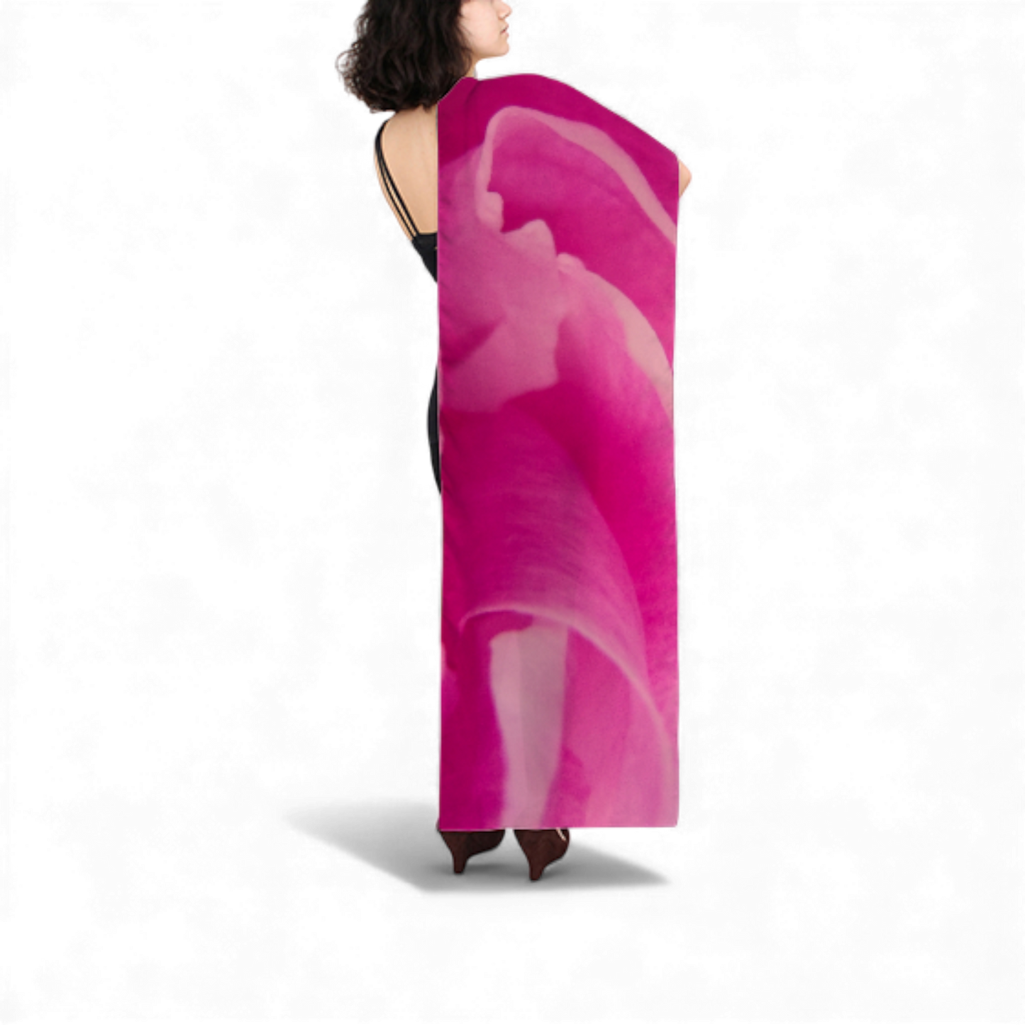 Rose Petal Kiss Long Scarf