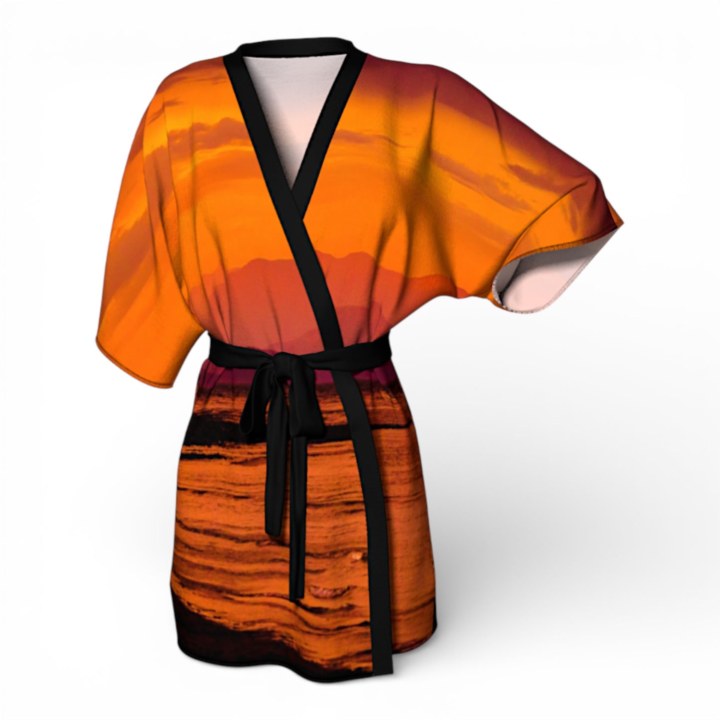 Saratoga Beach Sunset Vancouver Island Kimono Robe