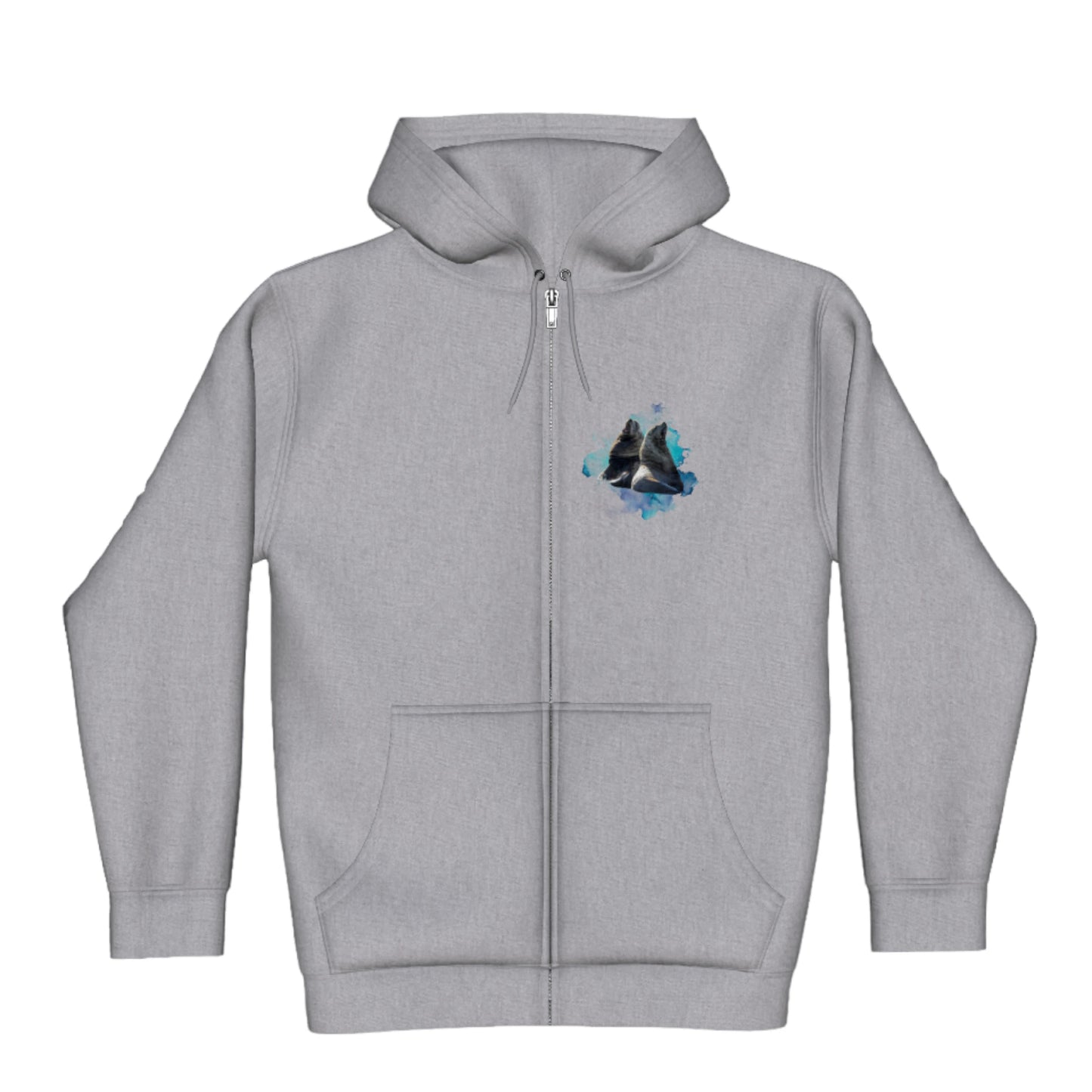 Sea Lions Communication Premium Zipper Hoodie front