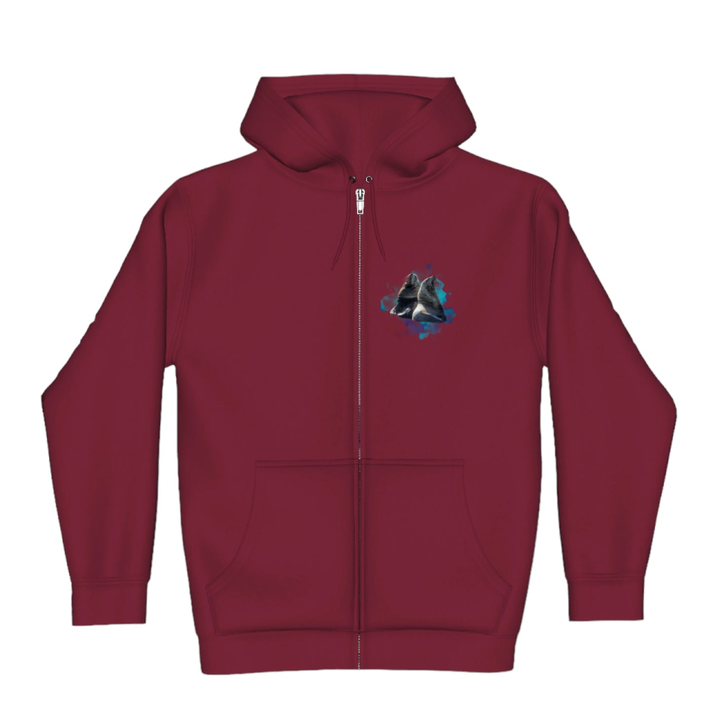 Sea Lions Communication Premium Zipper Hoodie front