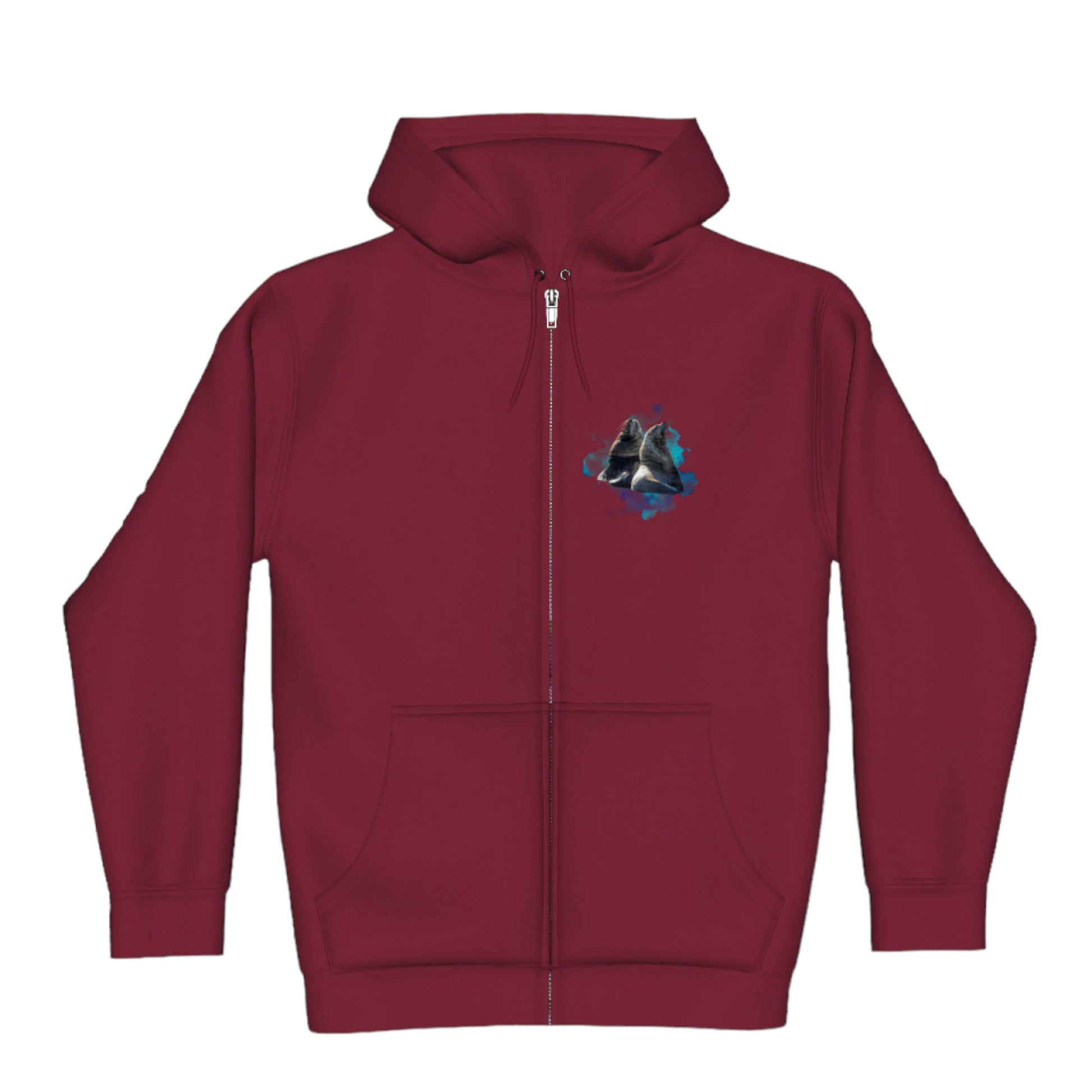 Sea Lions Communication Premium Zipper Hoodie front