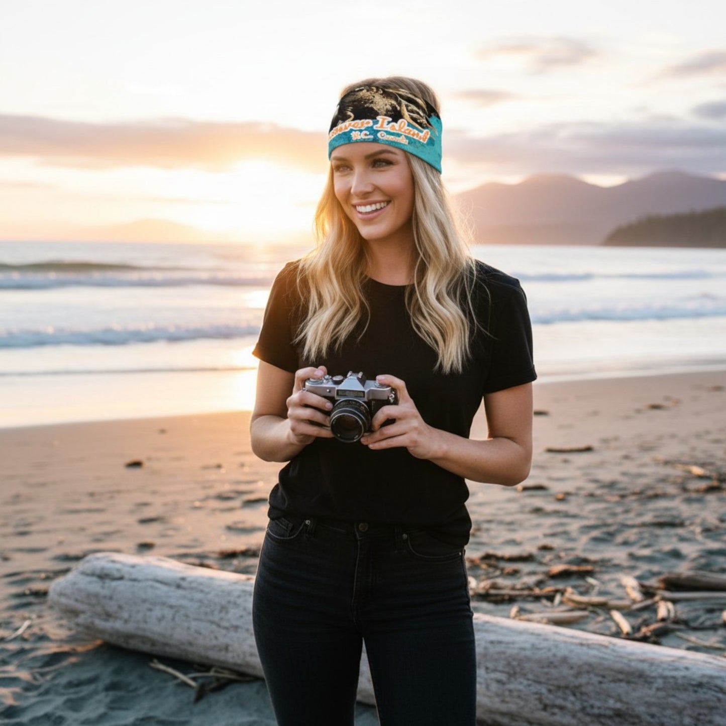 What's Up? Sea Lions Vancouver Island BC Canada Headband Neck Gaiter