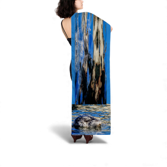 Seal Of Blue Long Scarf