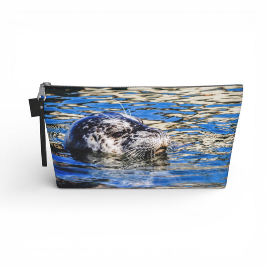 Pouch with a seal design on water surface