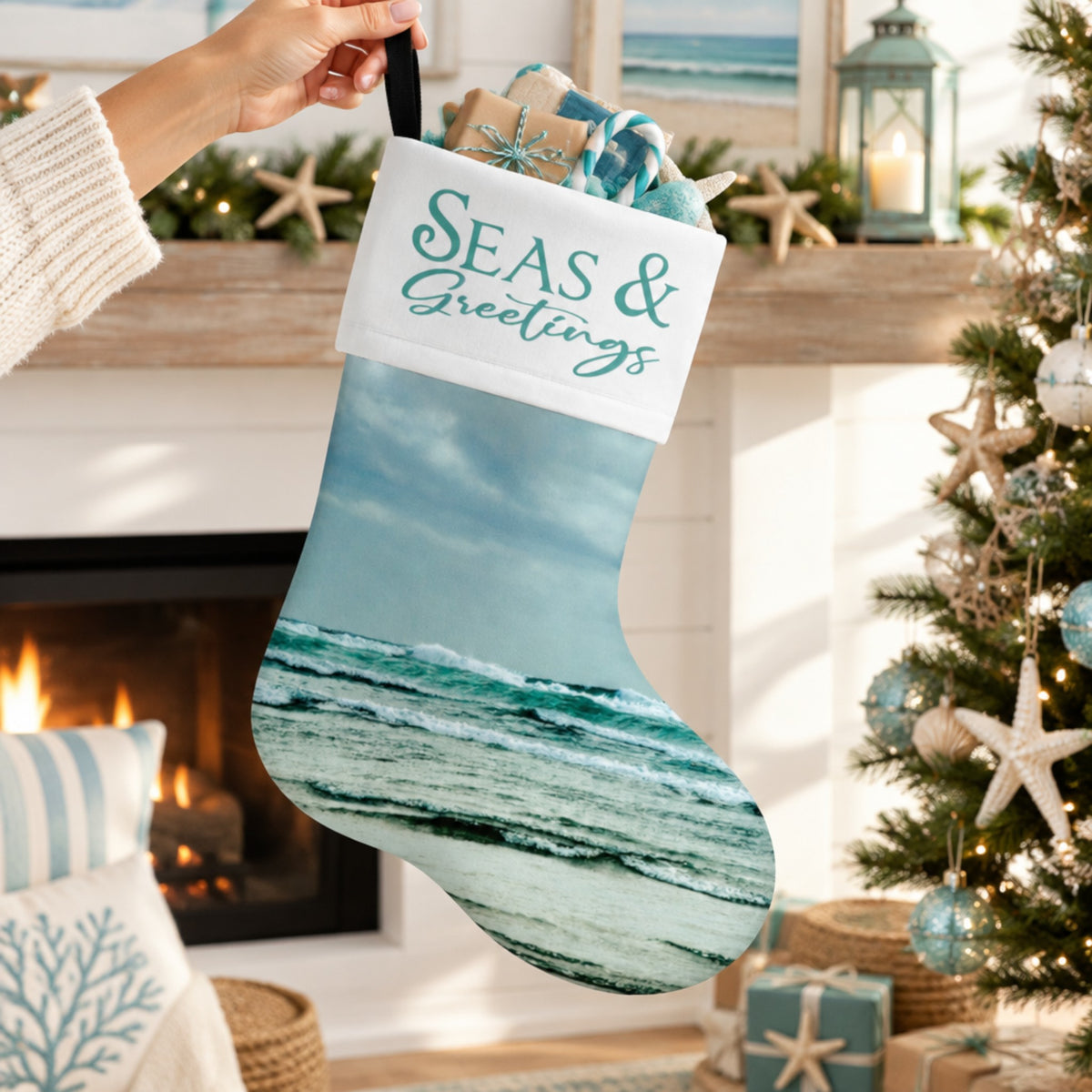 Seas & Greetings Holiday Stocking