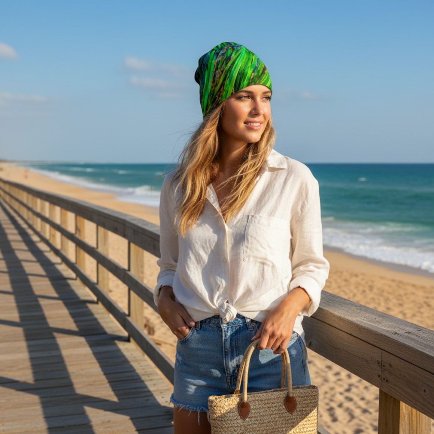 Shades of Green Beanie