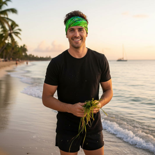 Shades of Green Headband Neck Gaiter