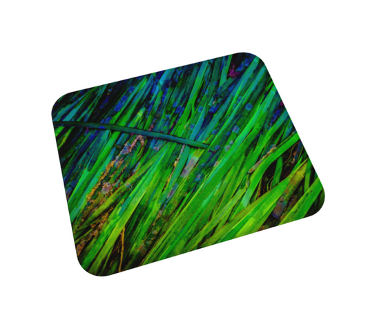 Shades of Green Seagrass Desk Mat Mousepad