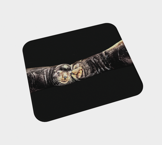 Sleepy Sea Lions Desk Mat Mousepad