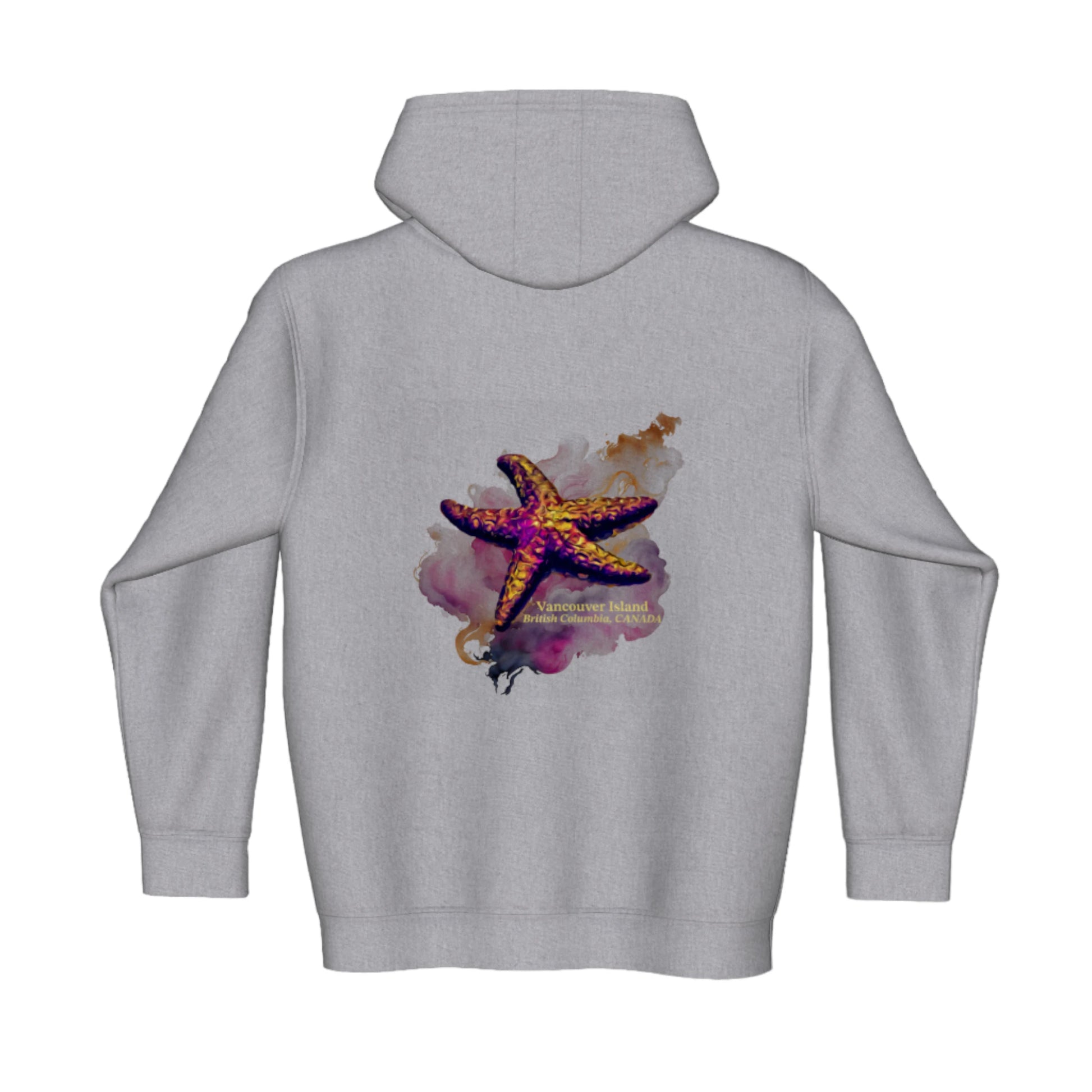 Star Track Vancouver Island BC Canada Premium Zipper Hoodie back