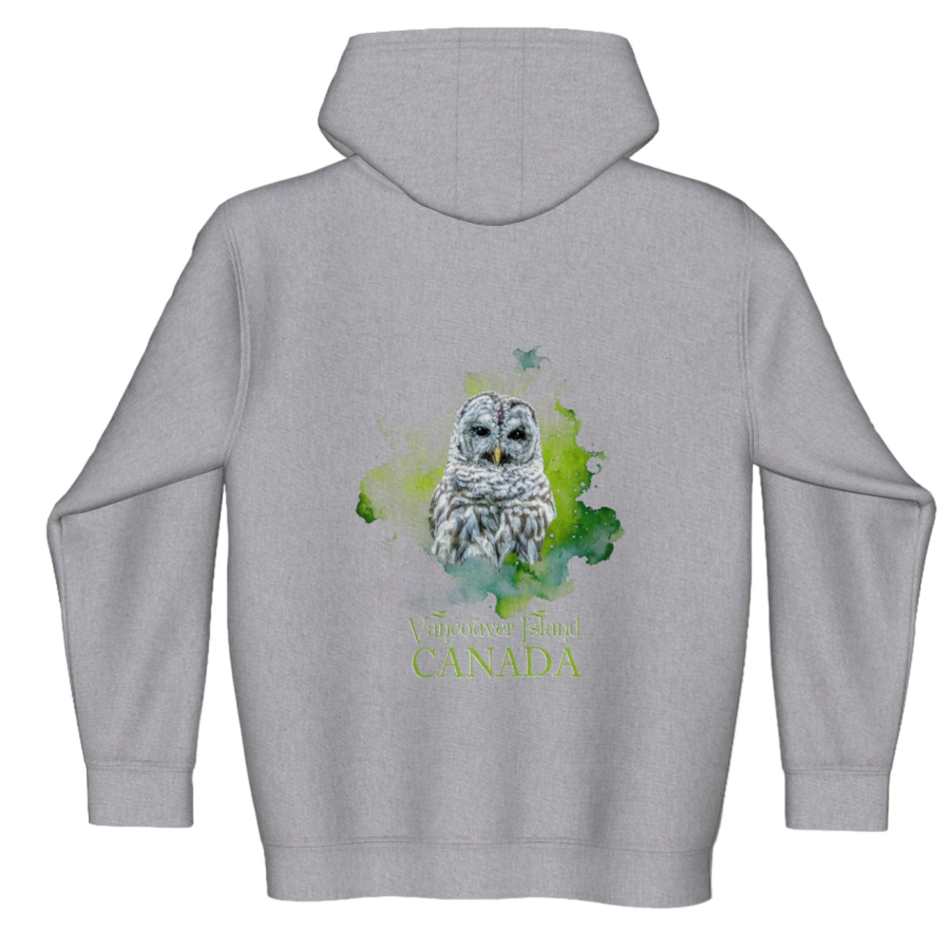 Wise Owl Vancouver Island Canada Premium Zipper Hoodie