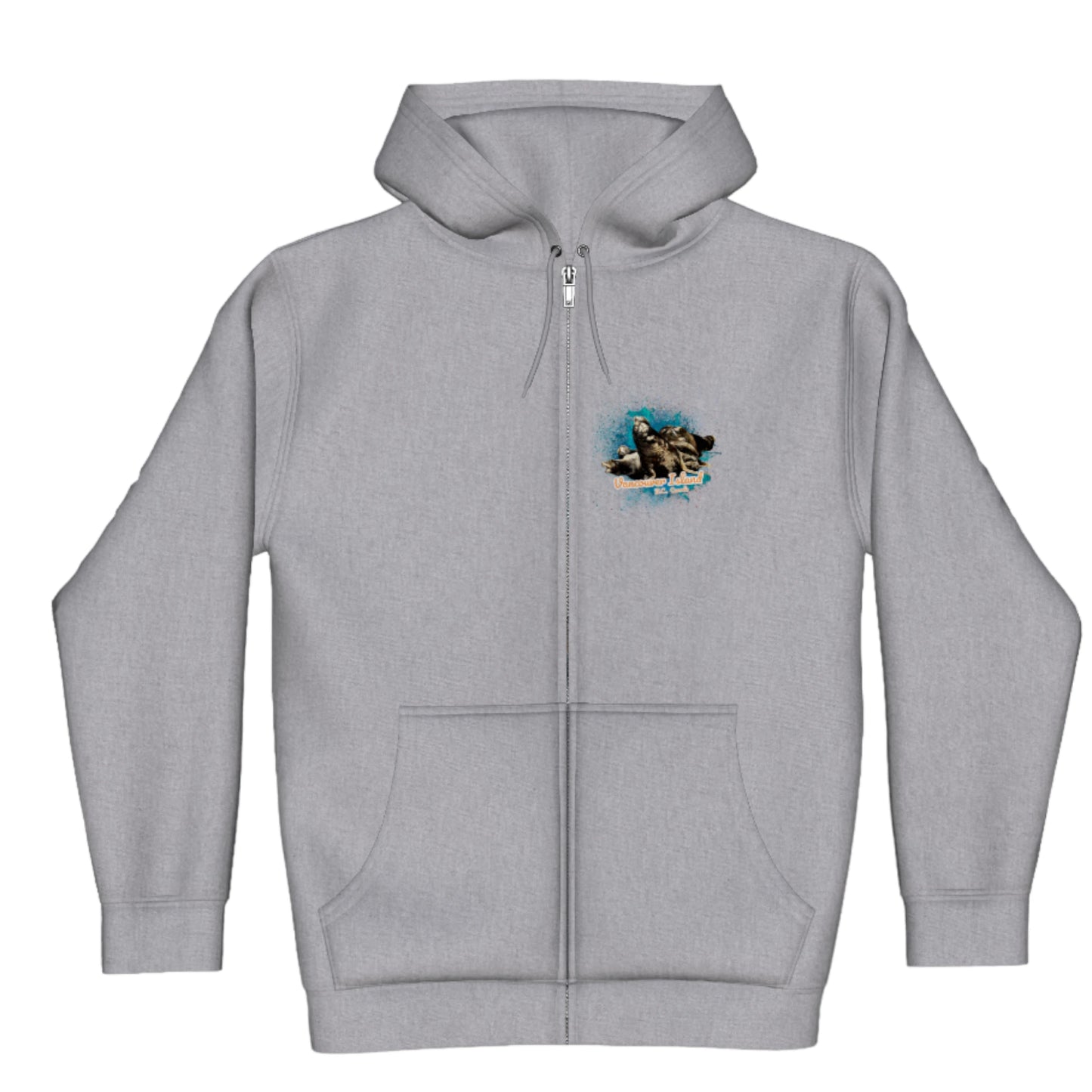 What's Up Sea Lions Vancouver Island BC Canada Premium Zipper Hoodie